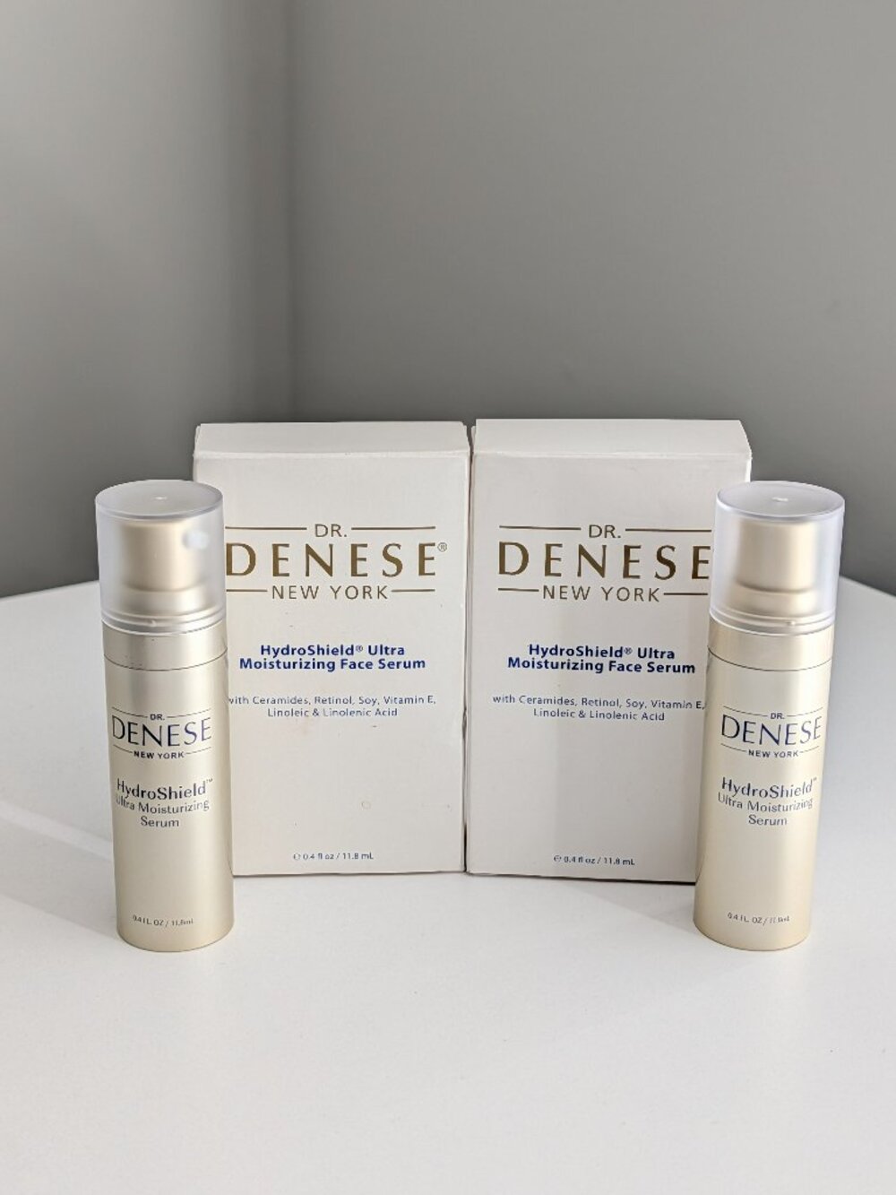 Dr. Denese HydroShield Ultra Moisturizing Face Serum .4 oz Lot of 2 New with Box - Picture 2 of 7